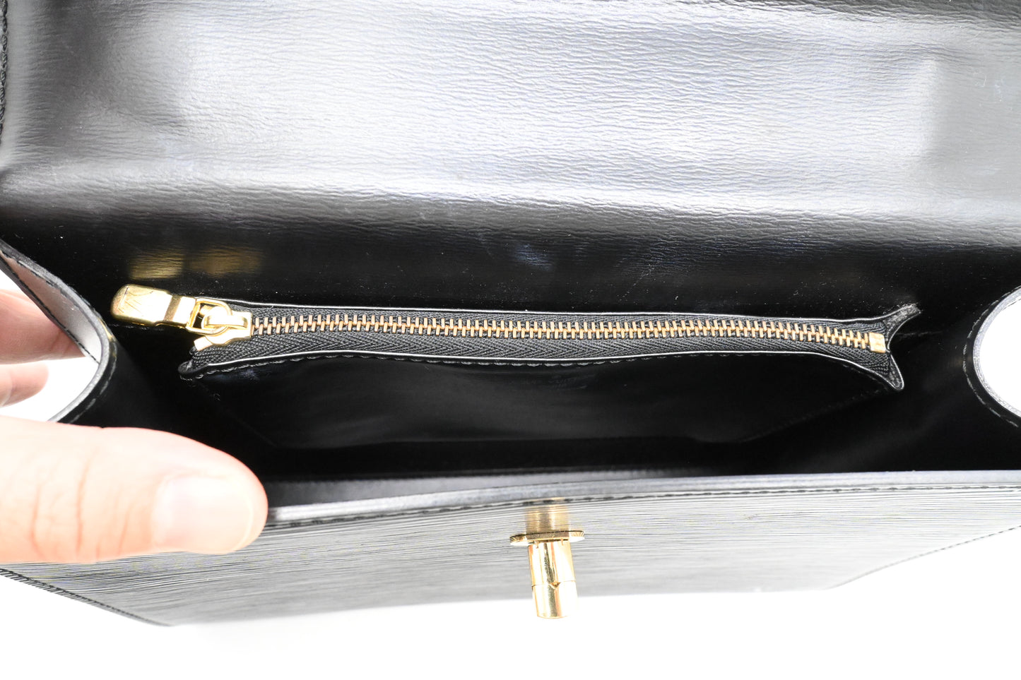 Louis Vuitton Malesherbes in Black Epi Leather