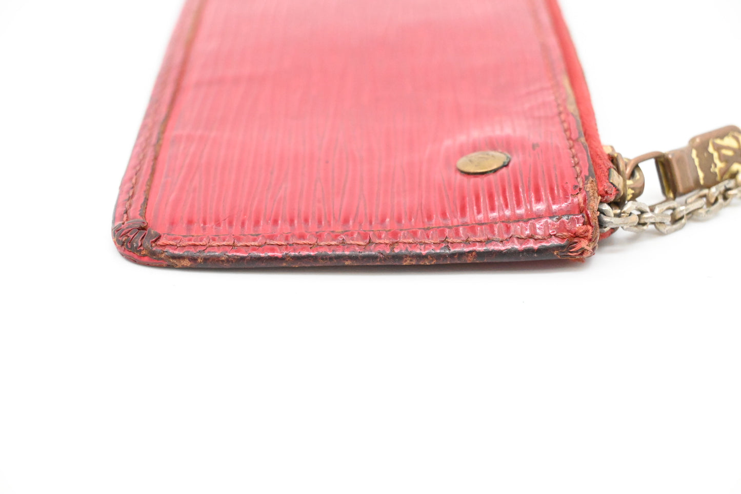 Louis Vuitton Pochette Cles in Red Epi Leather