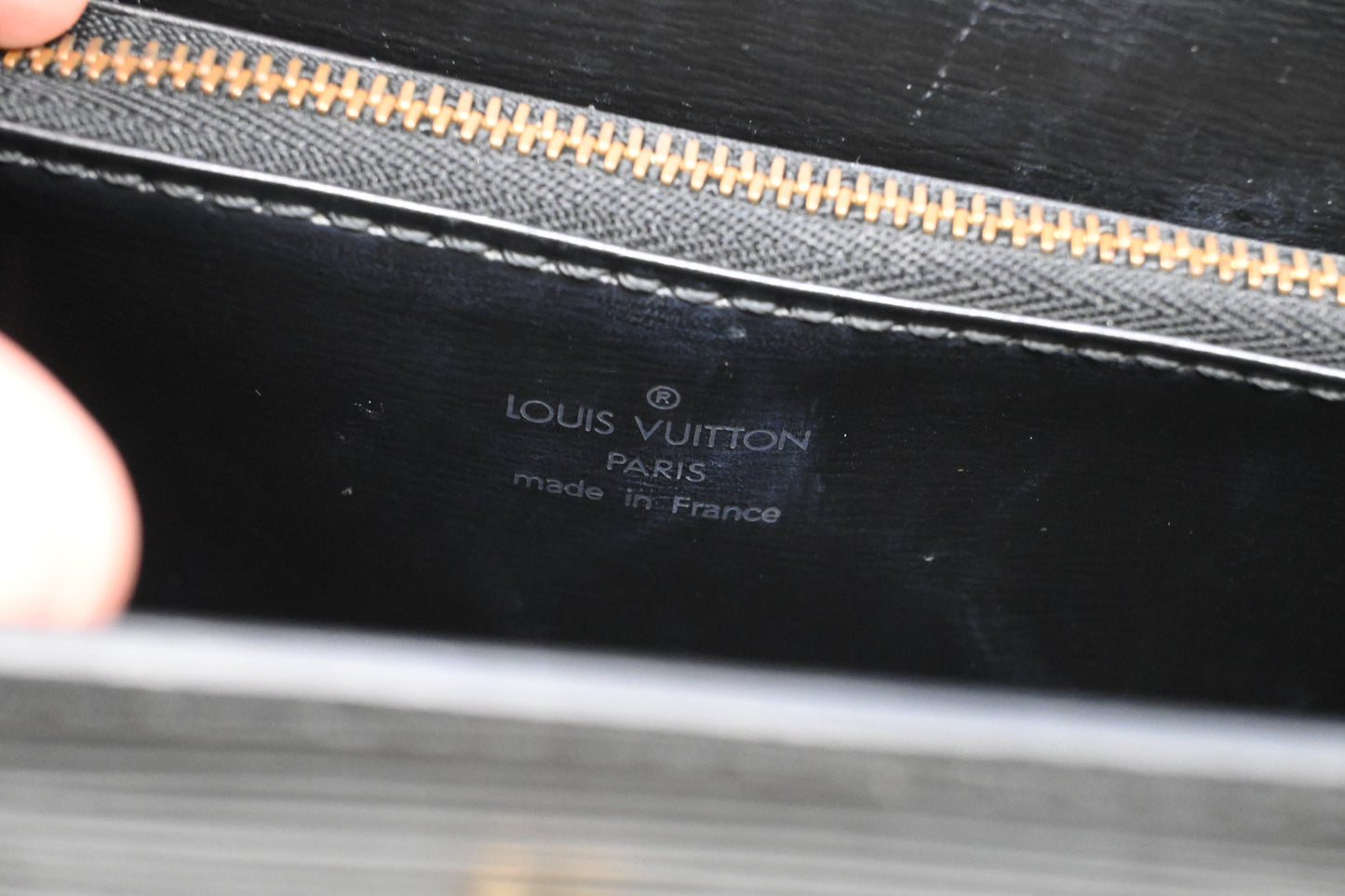 Louis Vuitton Malesherbes in Black Epi Leather
