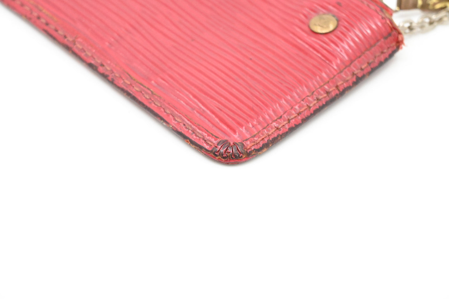 Louis Vuitton Pochette Cles in Red Epi Leather