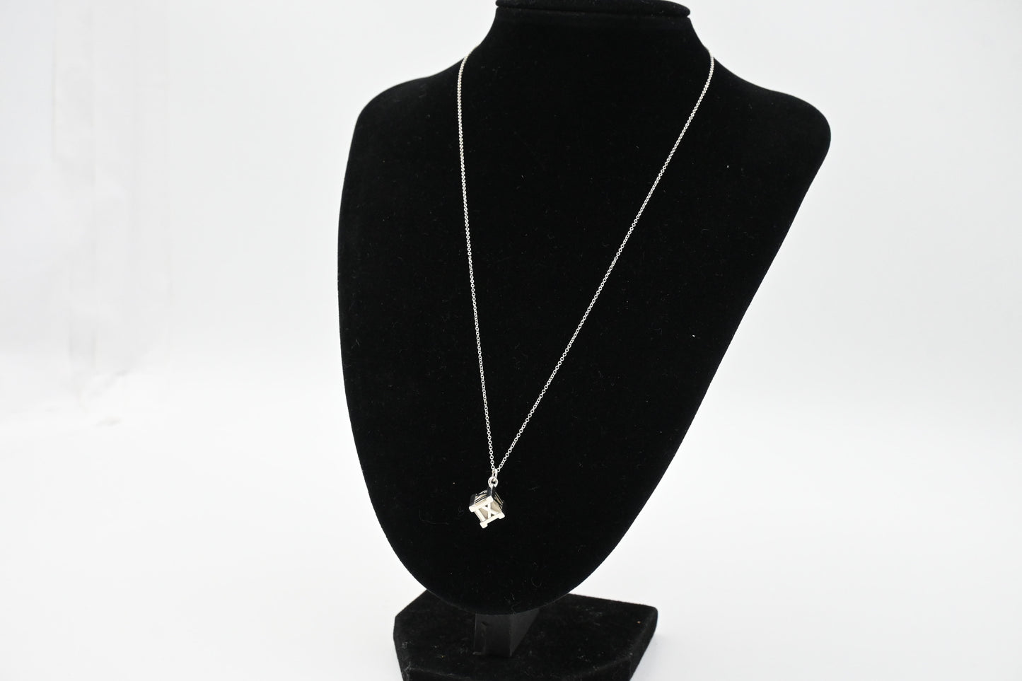 Tiffany & Co. Atlas Cube Necklace in Sterling Silver