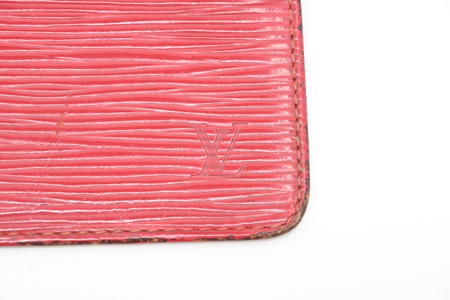 Louis Vuitton Pochette Cles in Red Epi Leather