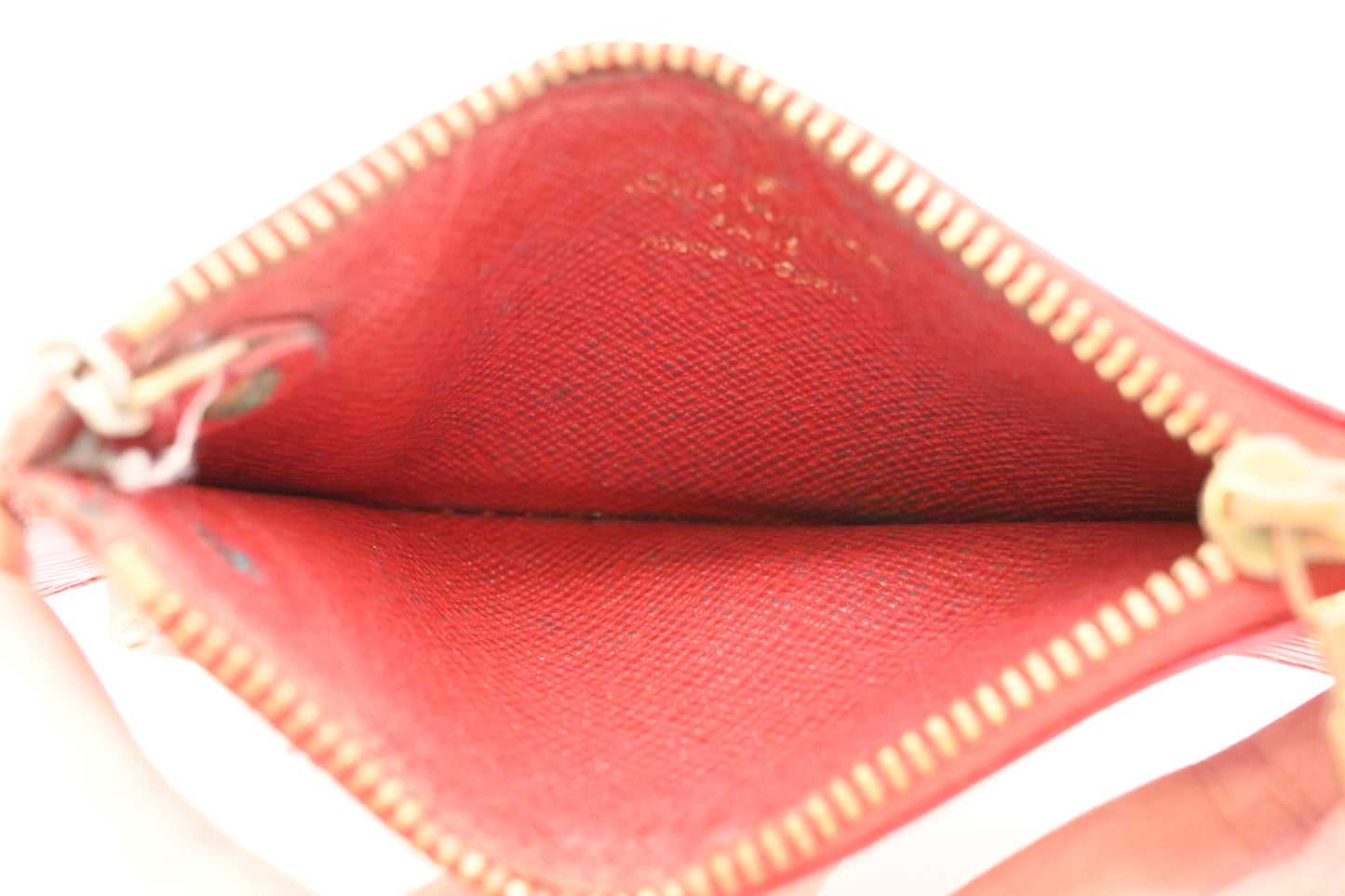 Louis Vuitton Pochette Cles in Red Epi Leather