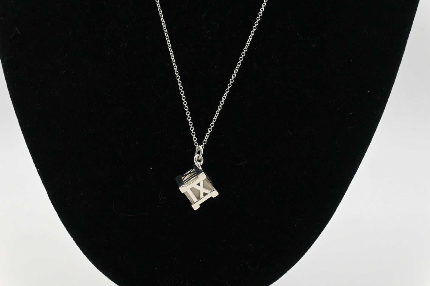 Tiffany & Co. Atlas Cube Necklace in Sterling Silver