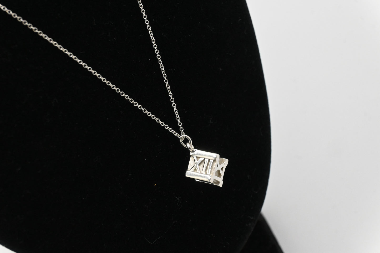 Tiffany & Co. Atlas Cube Necklace in Sterling Silver