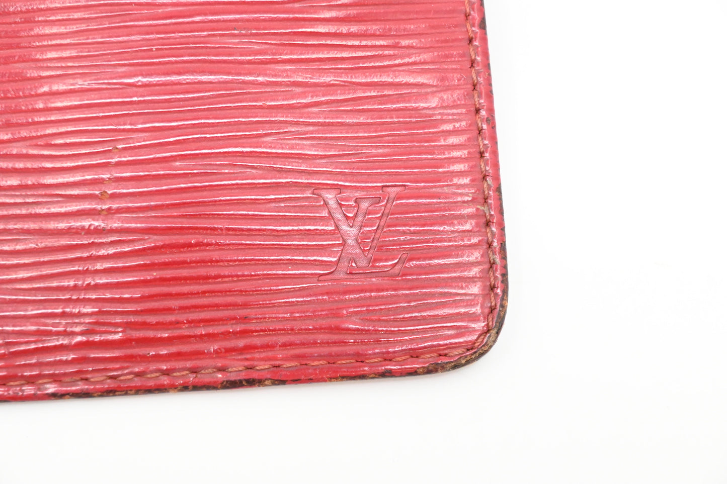 Louis Vuitton Pochette Cles in Red Epi Leather