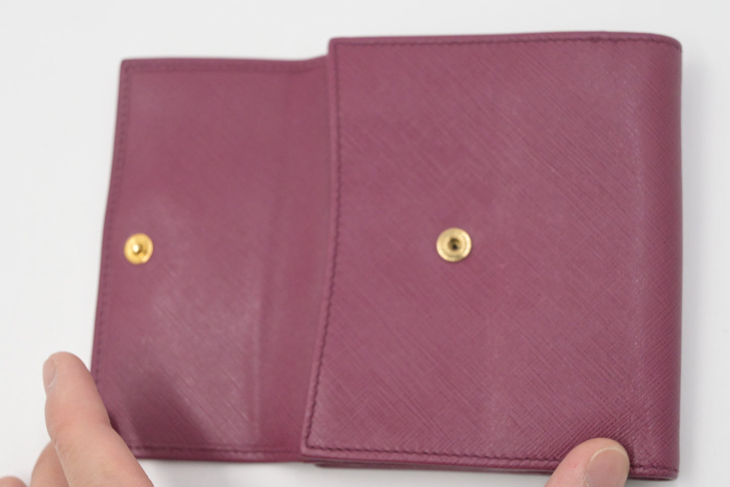 Ferragamo Compact Wallet in Pink Leather