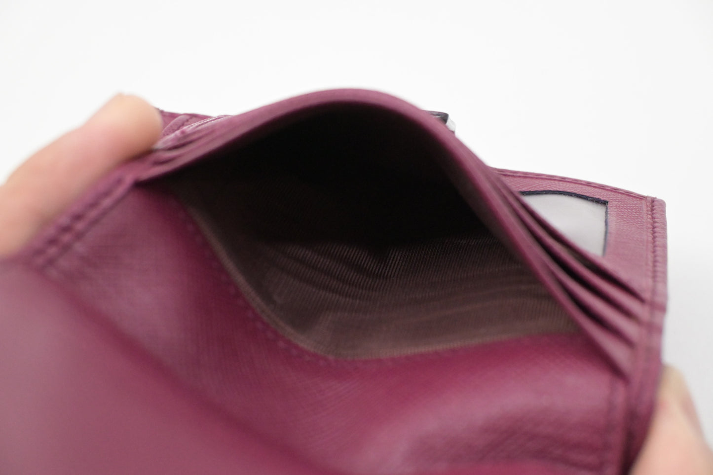 Ferragamo Compact Wallet in Pink Leather