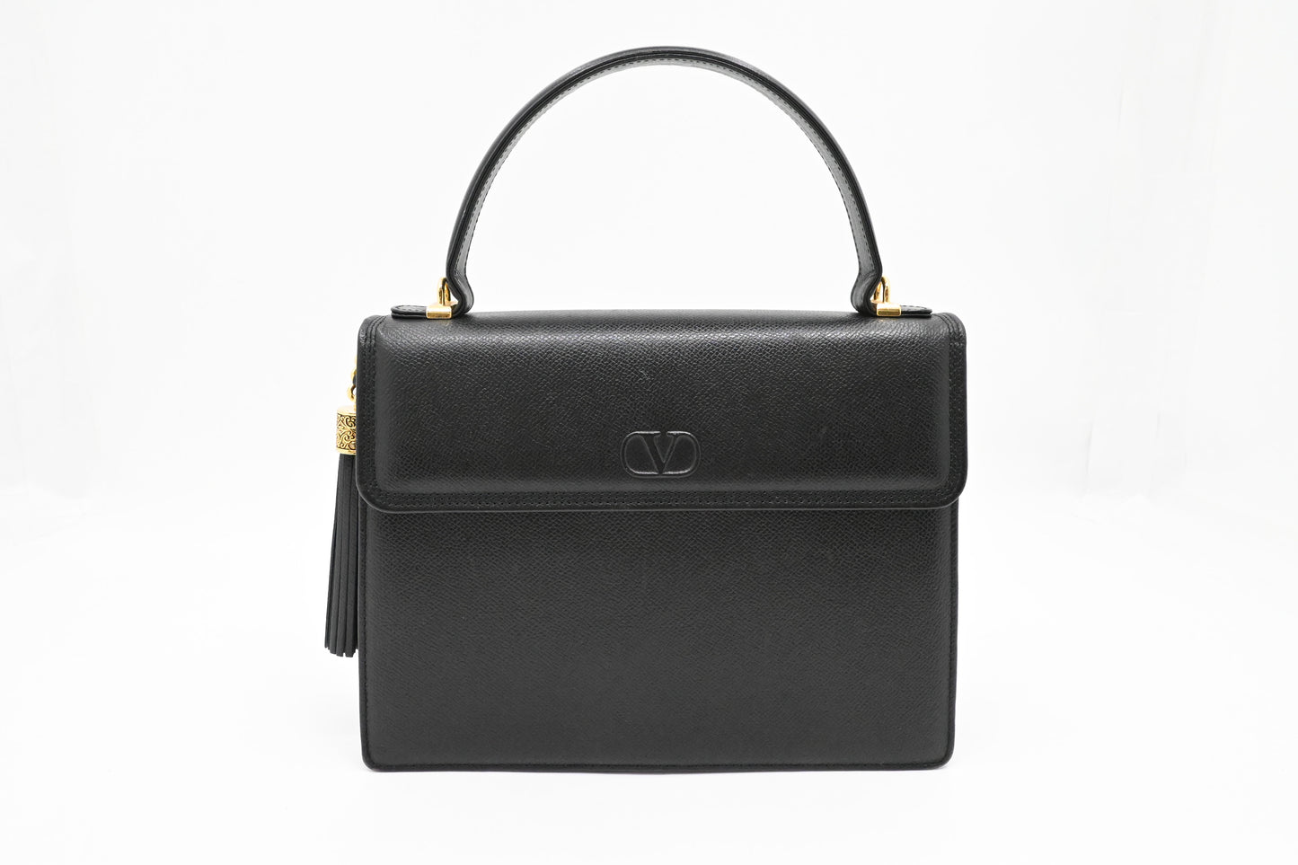 Valentino Handbag in Black Leather