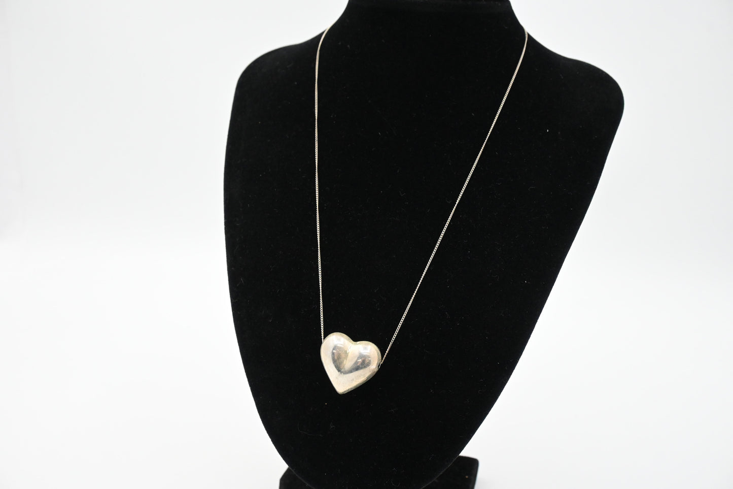 Tiffany & Co. Puffed Heart Necklace in Sterling Silver