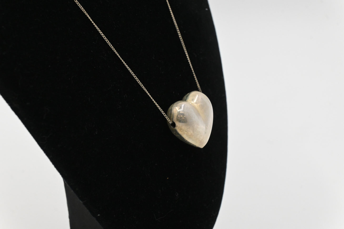 Tiffany & Co. Puffed Heart Necklace in Sterling Silver