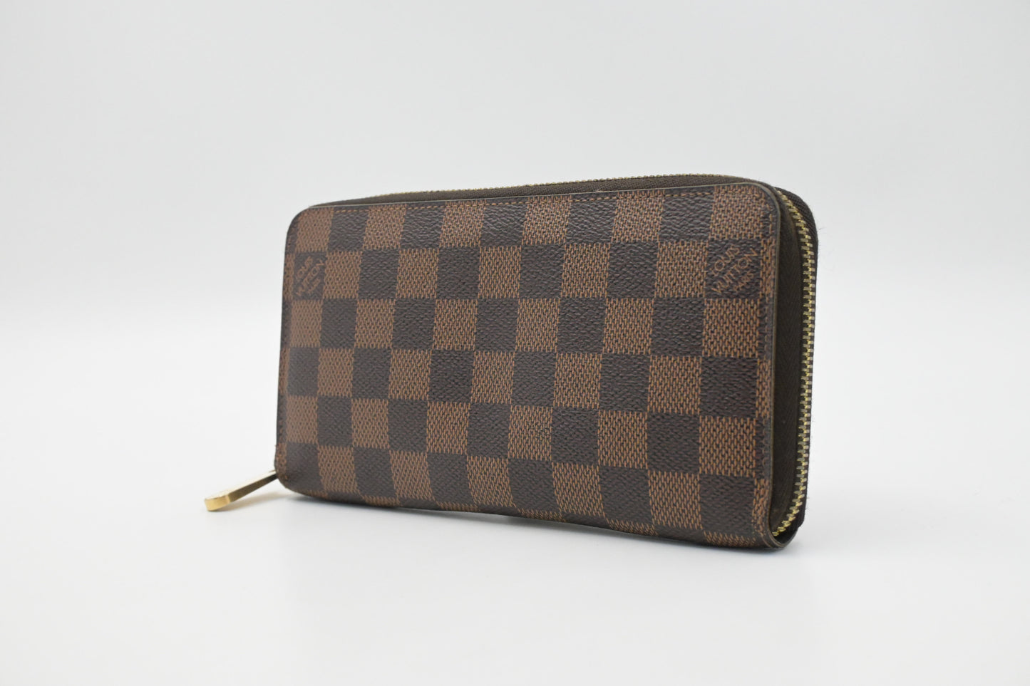 Louis Vuitton Long Zippy Wallet in Damier Ebene Canvas