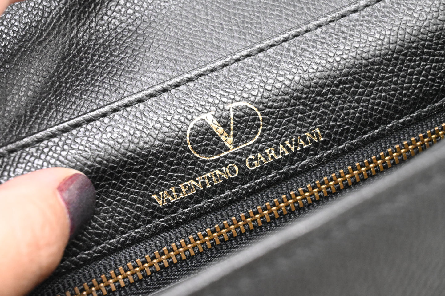Valentino Handbag in Black Leather