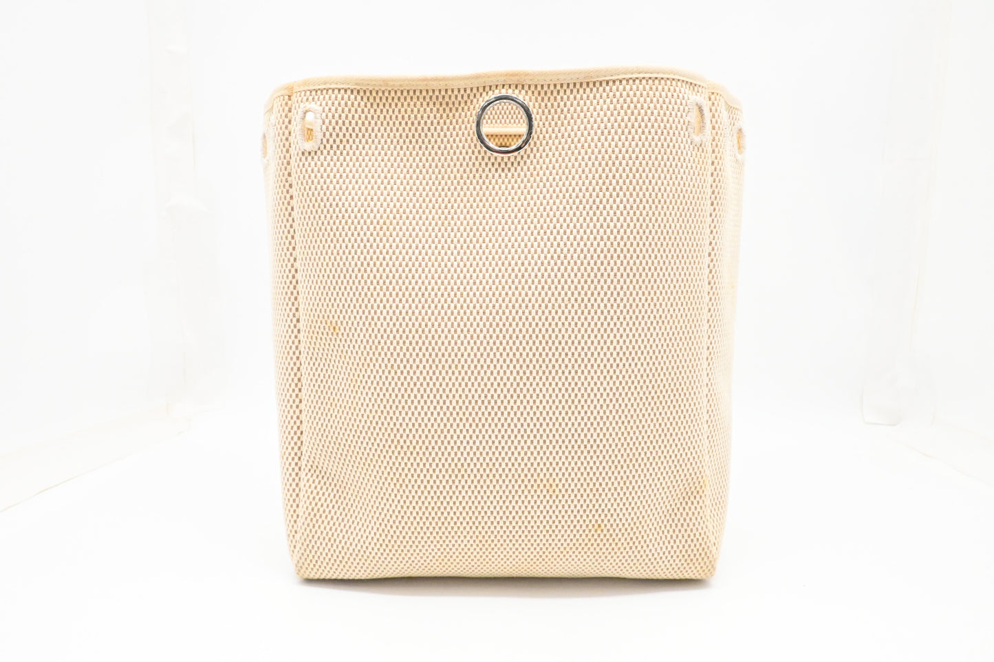 Hermes Herbag Sac a Dos Backpack in Beige Canvas