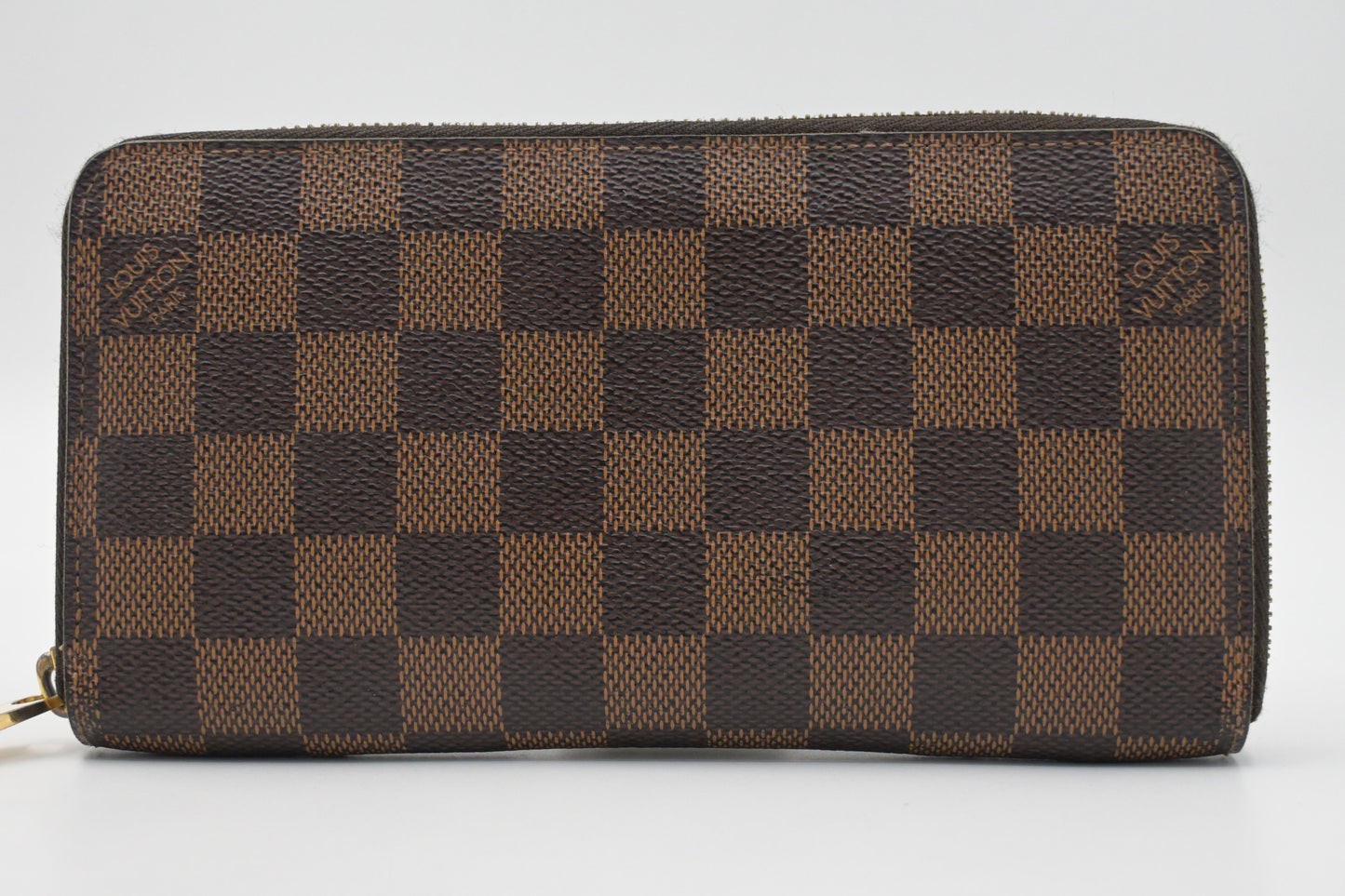Louis Vuitton Long Zippy Wallet in Damier Ebene Canvas