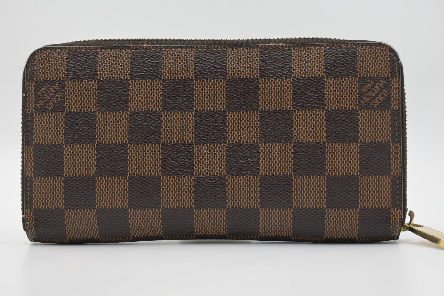 Louis Vuitton Long Zippy Wallet in Damier Ebene Canvas