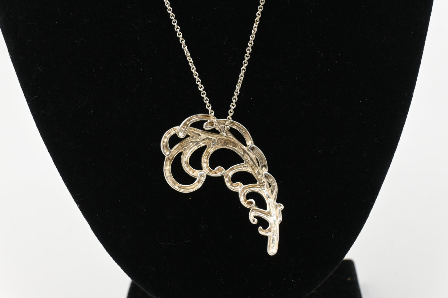 Tiffany & Co. Paloma Picasso Feather Plume Necklace in Sterling Silver