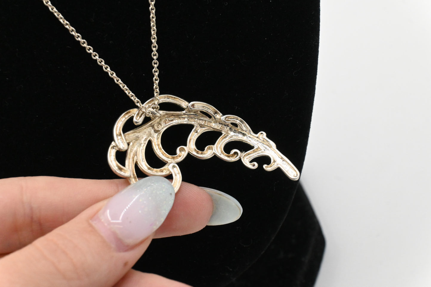 Tiffany & Co. Paloma Picasso Feather Plume Necklace in Sterling Silver