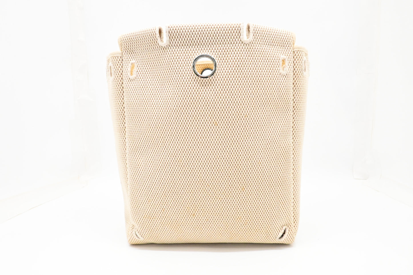 Hermes Herbag Sac a Dos Backpack in Beige Canvas