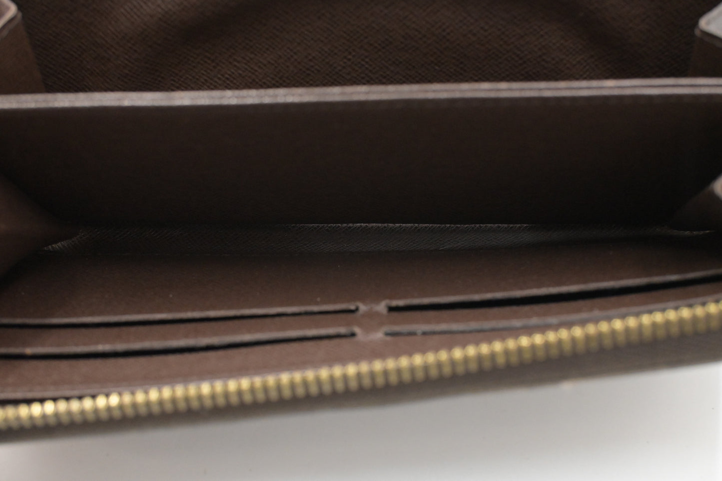 Louis Vuitton Long Zippy Wallet in Damier Ebene Canvas