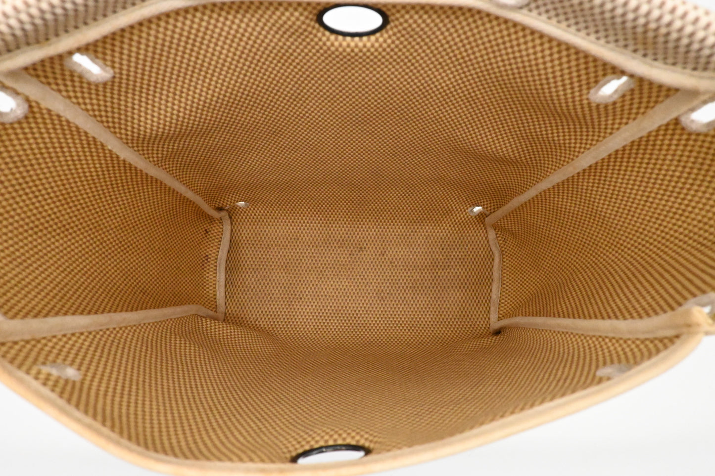 Hermes Herbag Sac a Dos Backpack in Beige Canvas