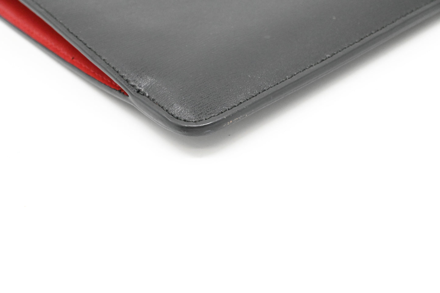 Ferragamo Wrist Pouch in Black Leather