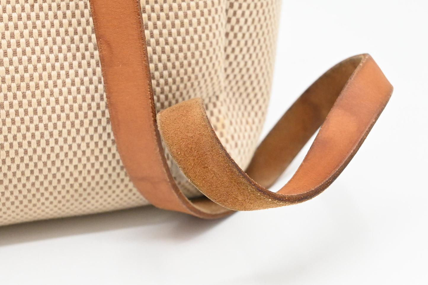 Hermes Herbag Sac a Dos Backpack in Beige Canvas