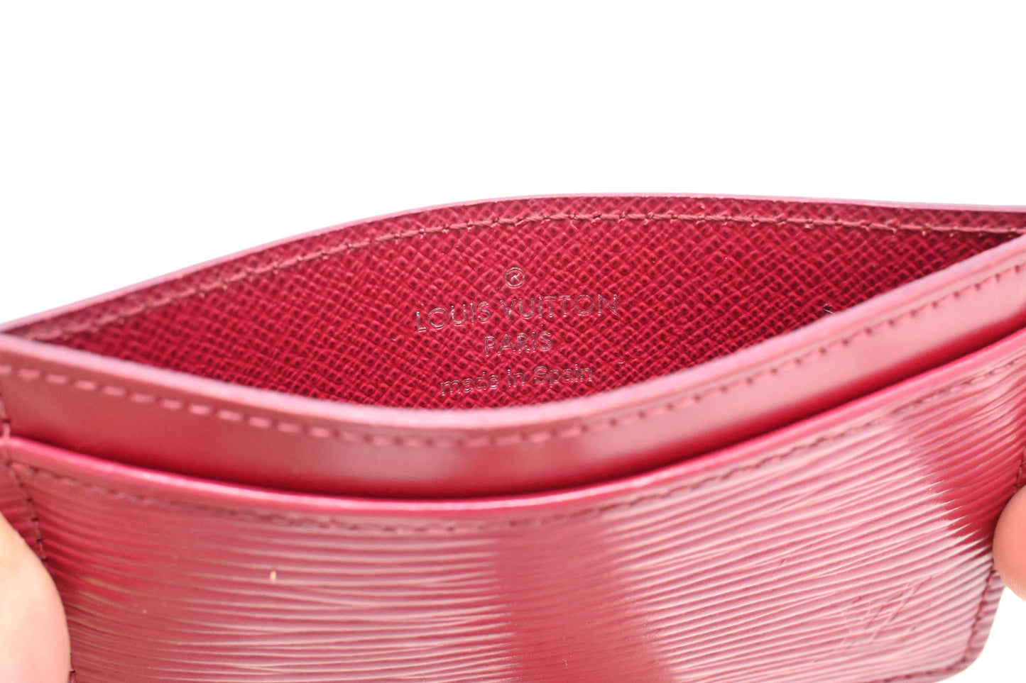 Louis Vuitton Card Holder in Grenade Epi Leather