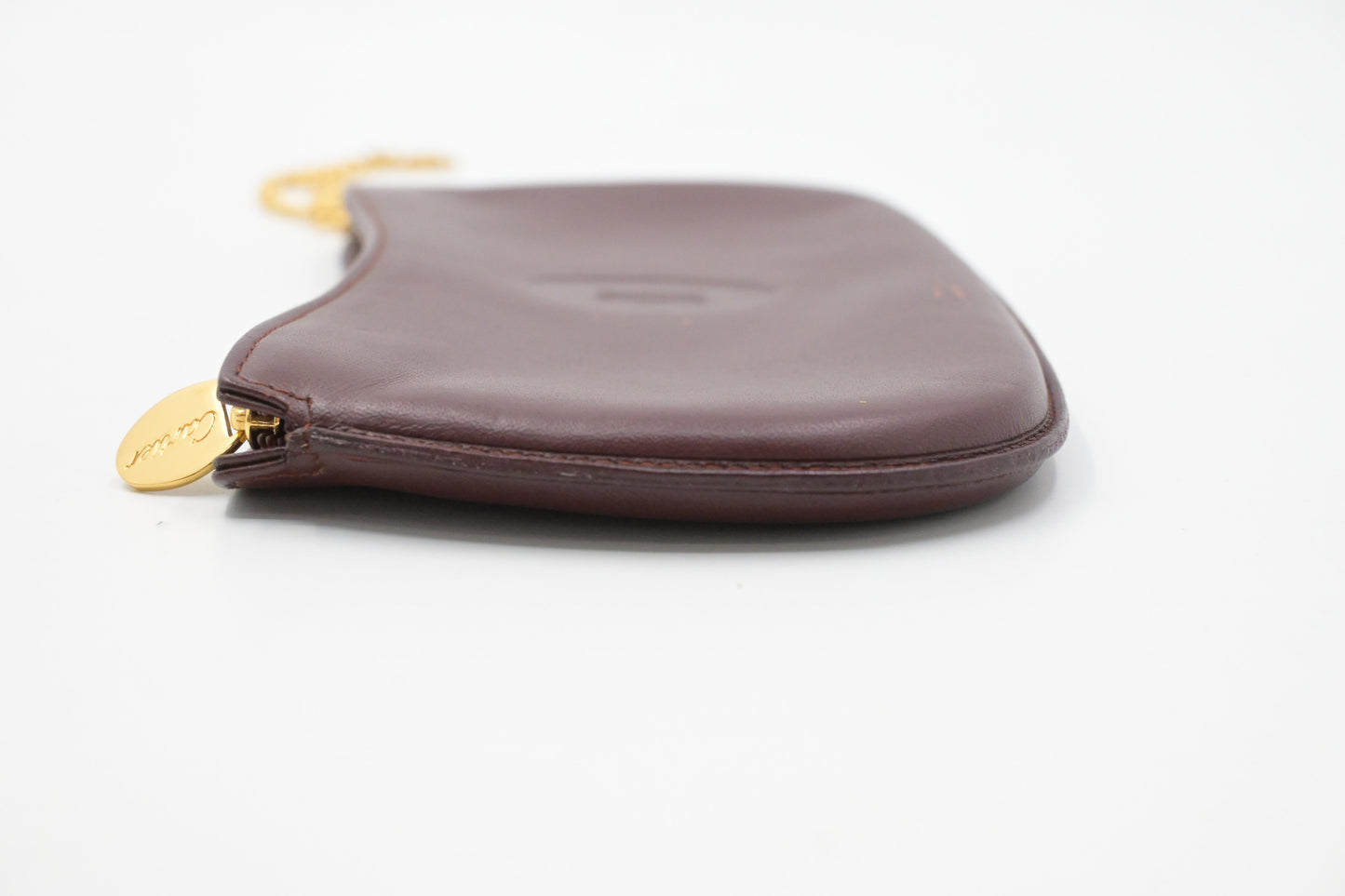 Cartier Pouch in Burgundy Leather