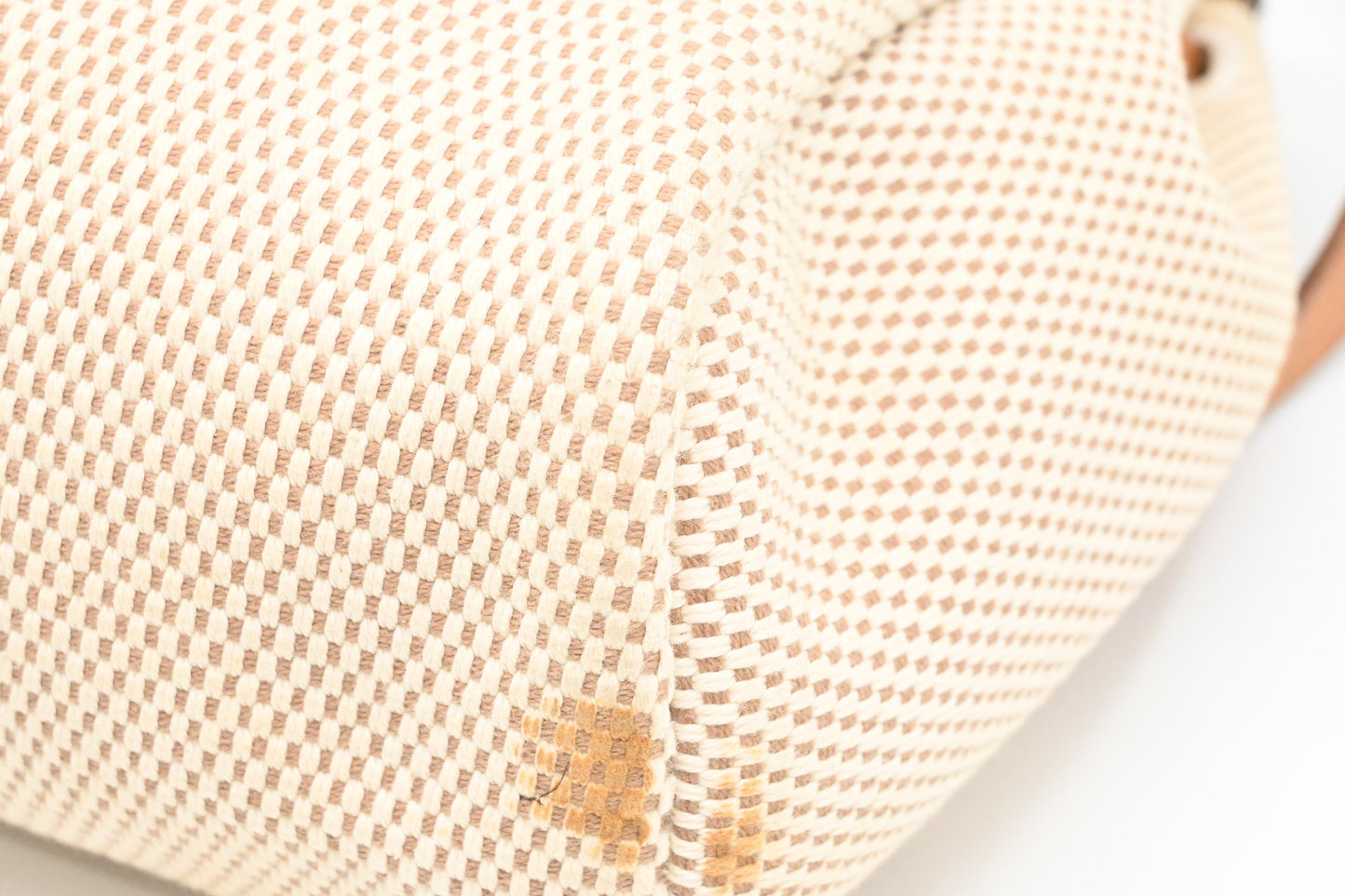 Hermes Herbag Sac a Dos Backpack in Beige Canvas
