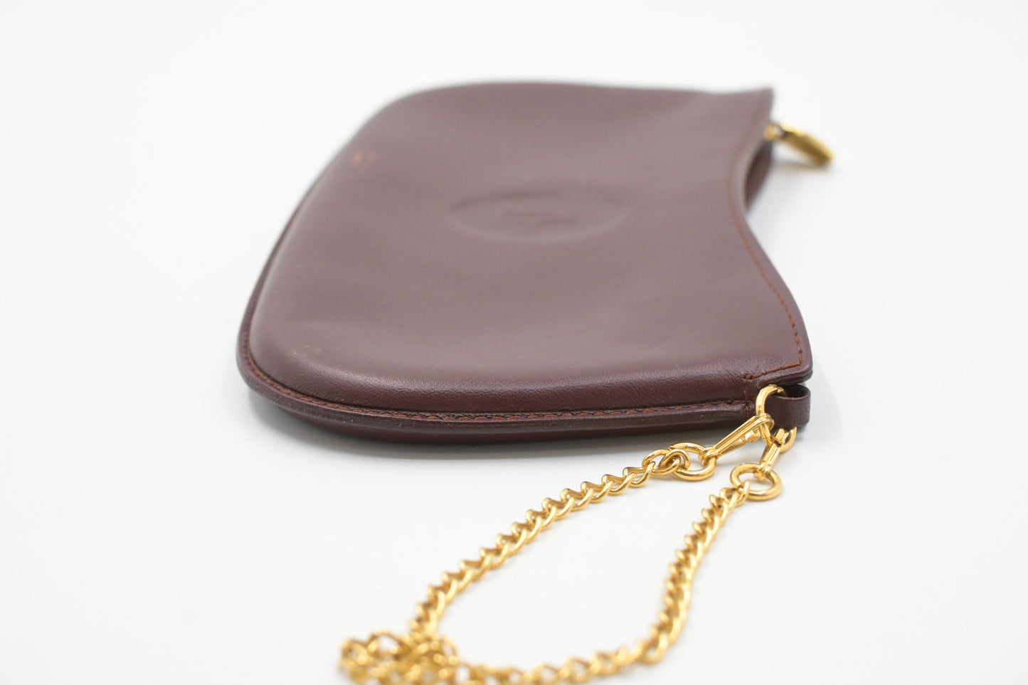 Cartier Pouch in Burgundy Leather