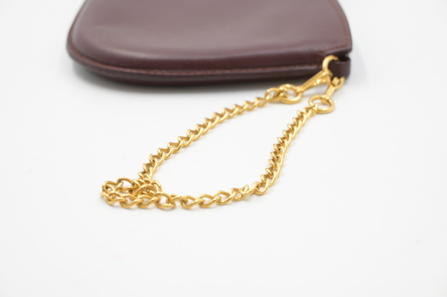 Cartier Pouch in Burgundy Leather