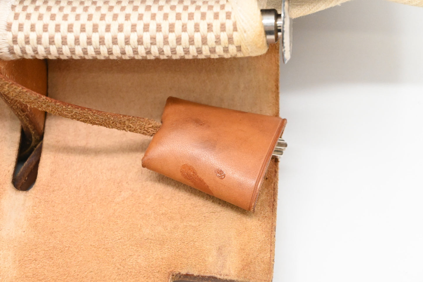 Hermes Herbag Sac a Dos Backpack in Beige Canvas