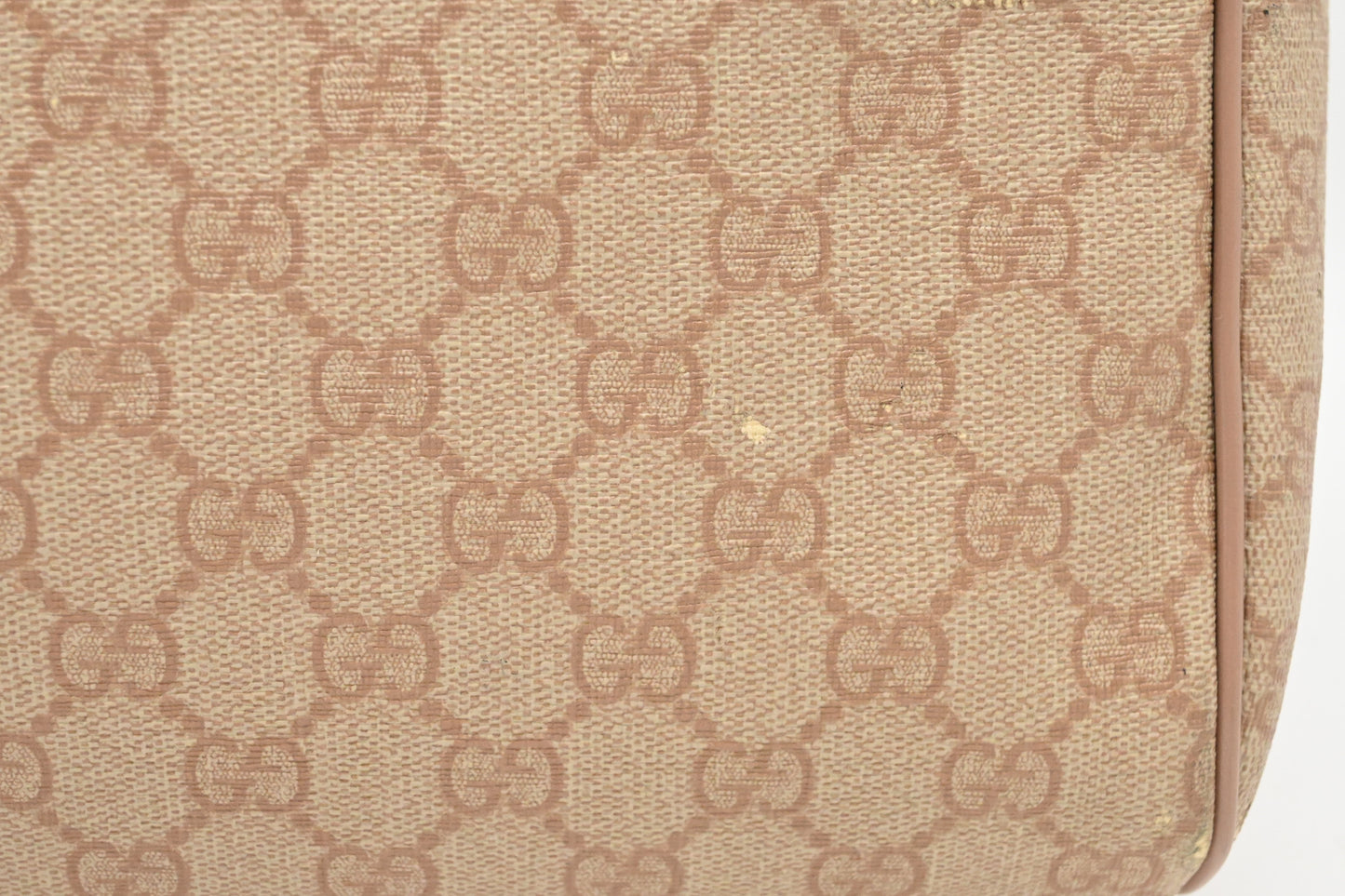 Gucci Boston Bag in Pink GG Supreme Canvas