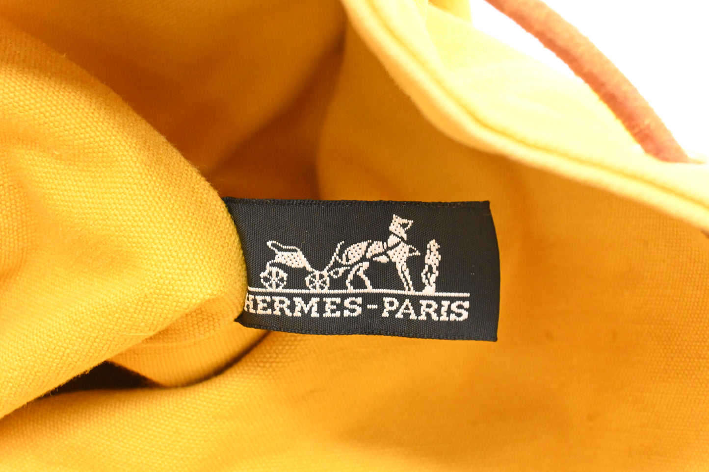 Hermes Polochon Mimile in Yelow Canvas