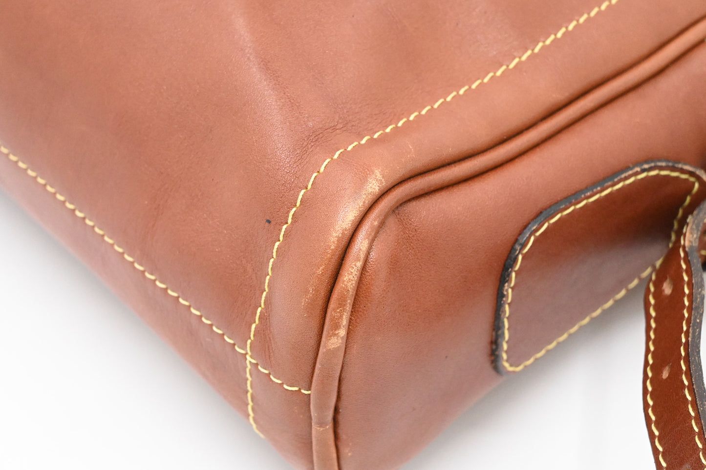 Loewe Crossbody in Brown Leather and Green Suede