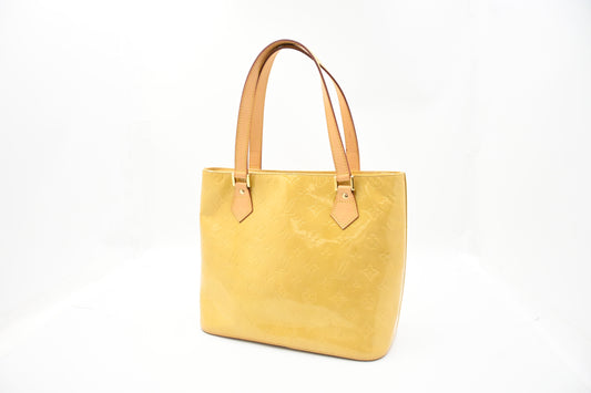 Louis Vuitton Houston in Yellow Vernis Leather