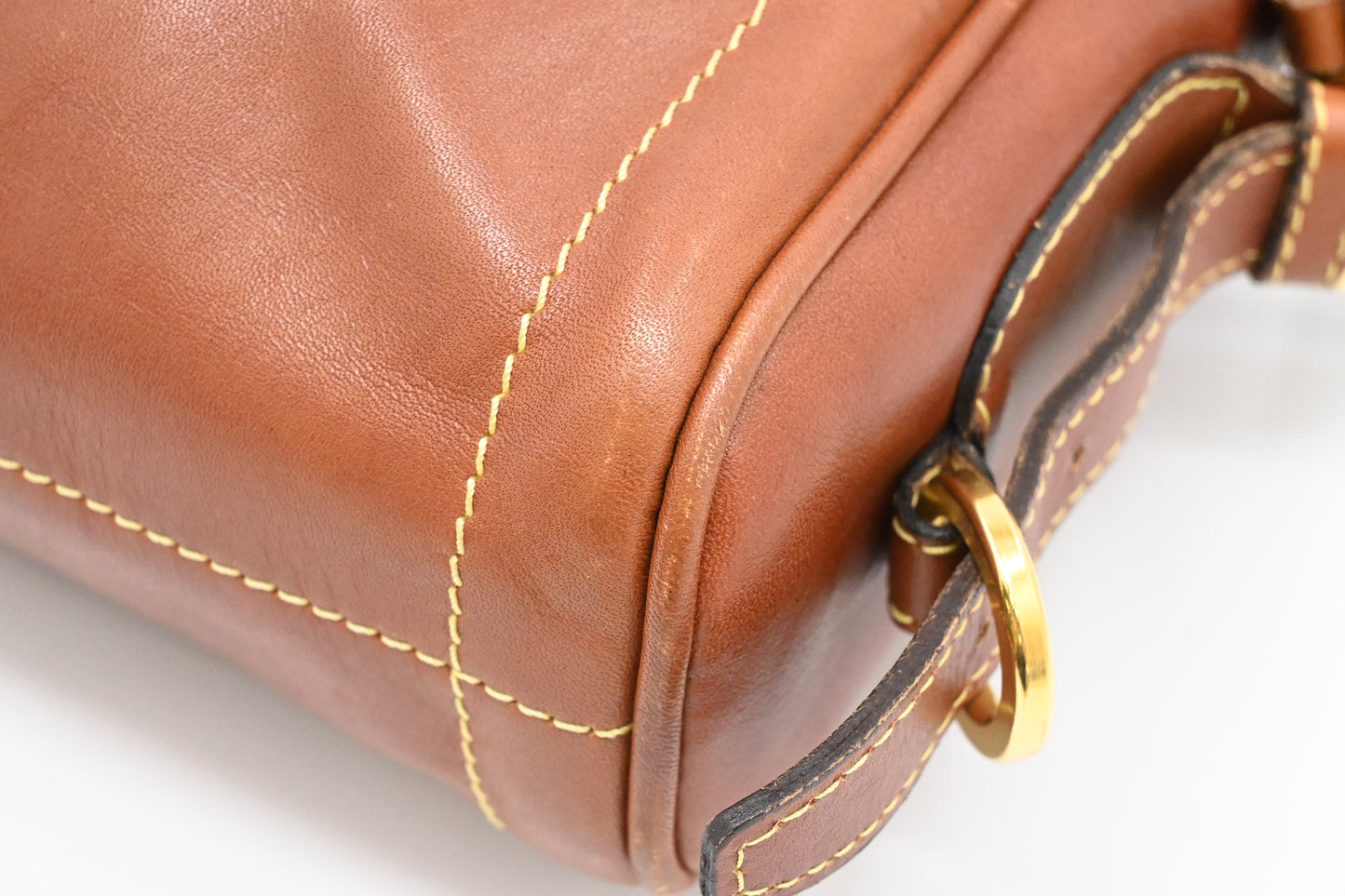 Loewe Crossbody in Brown Leather and Green Suede