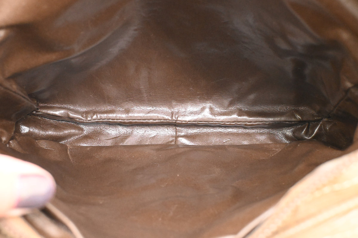 Fendi Shoulder Bag in Coated Zucchino Canvas