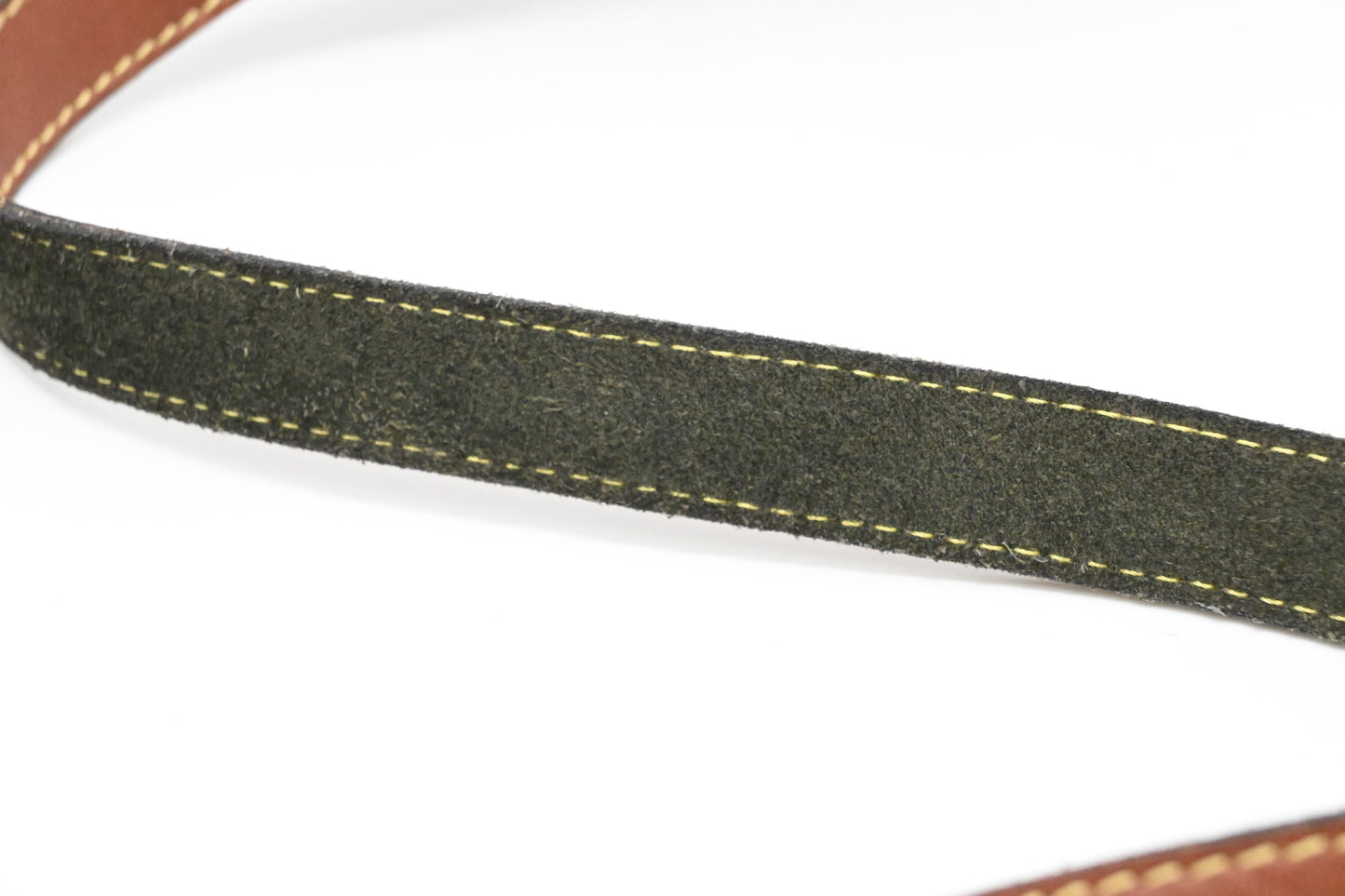 Loewe Crossbody in Brown Leather and Green Suede