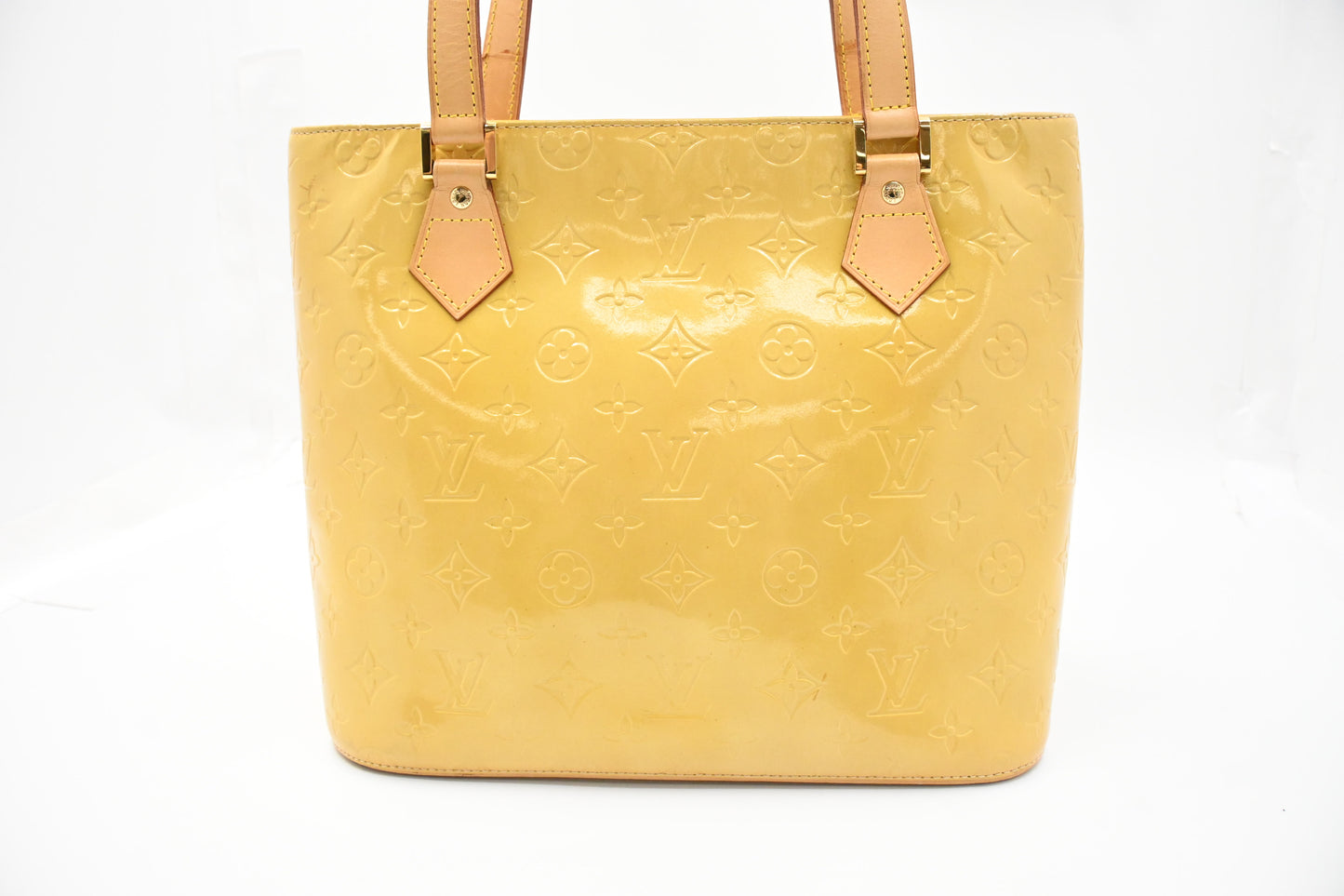 Louis Vuitton Houston in Yellow Vernis Leather