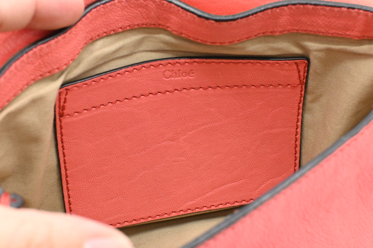 Chloe Elsy 2way Bag in Pink Leather