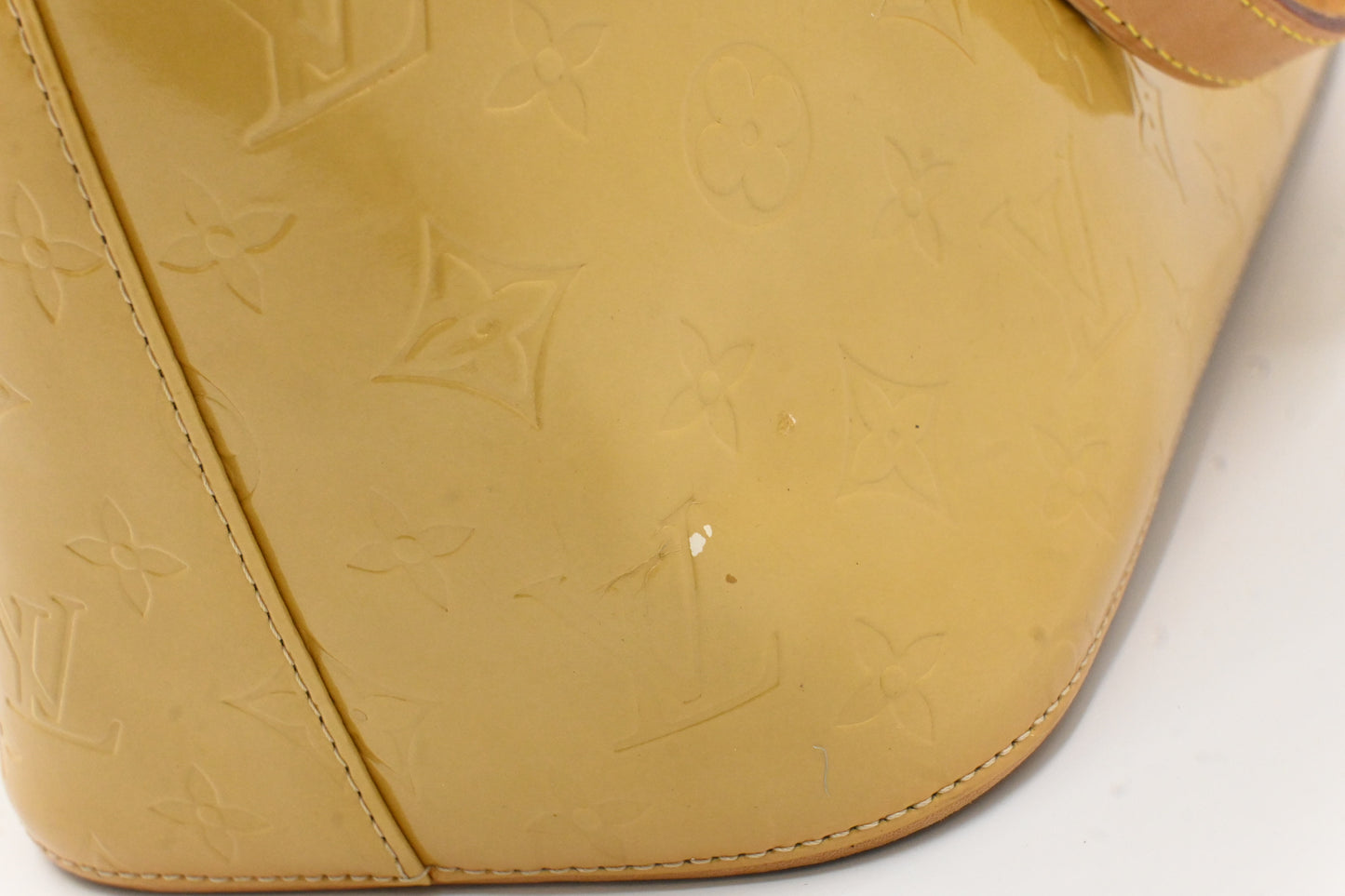 Louis Vuitton Houston in Yellow Vernis Leather
