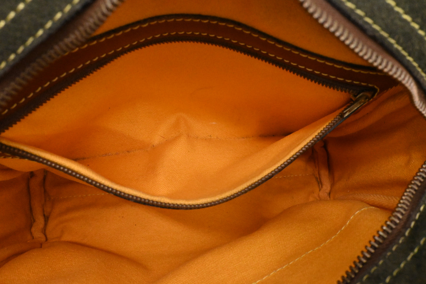 Loewe Crossbody in Brown Leather and Green Suede