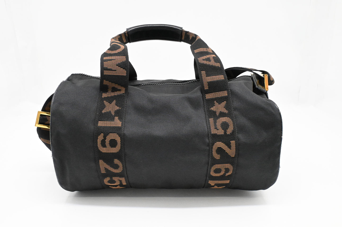 Fendi 2way Boston Bag in Black Canvas