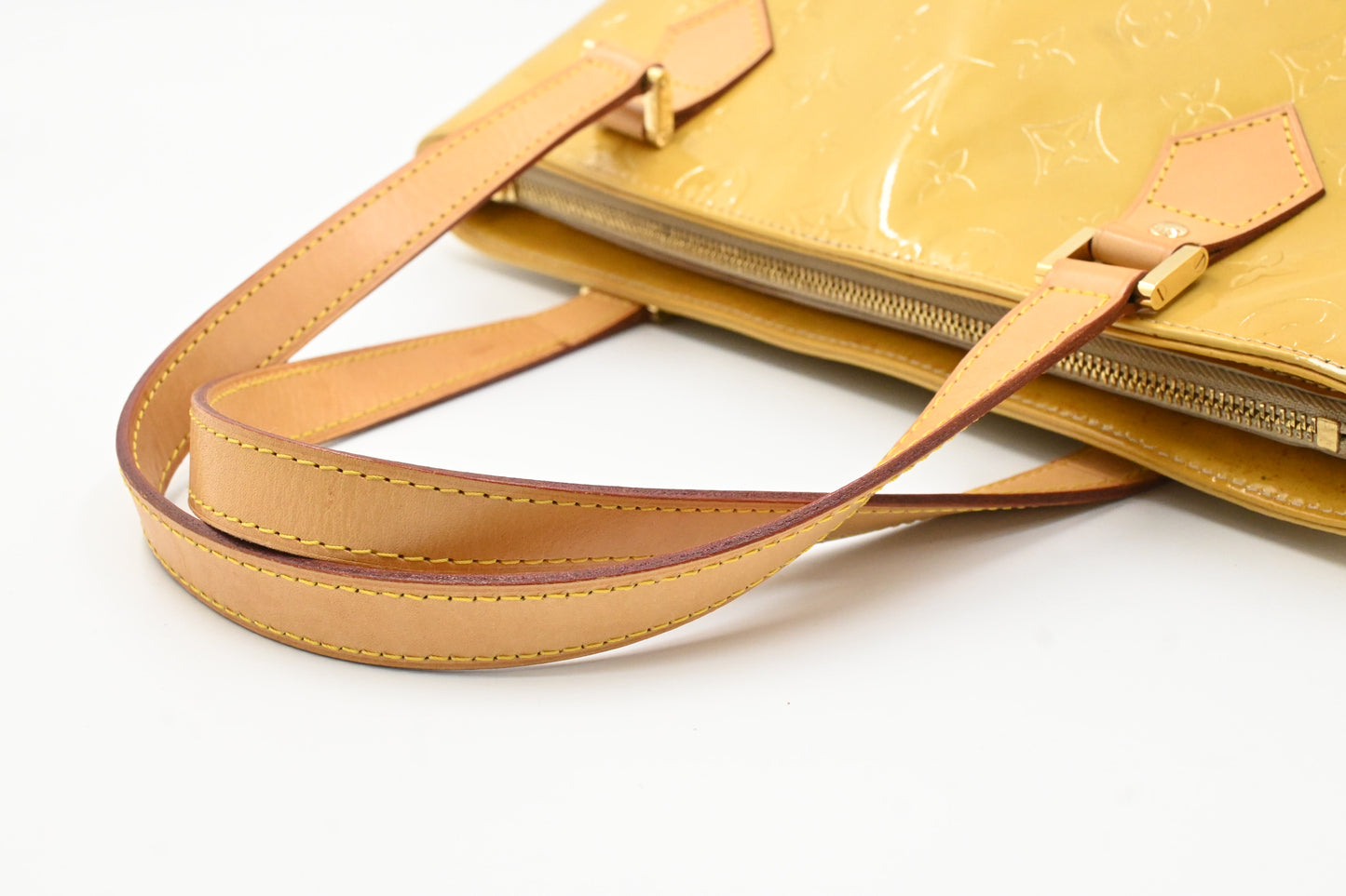 Louis Vuitton Houston in Yellow Vernis Leather