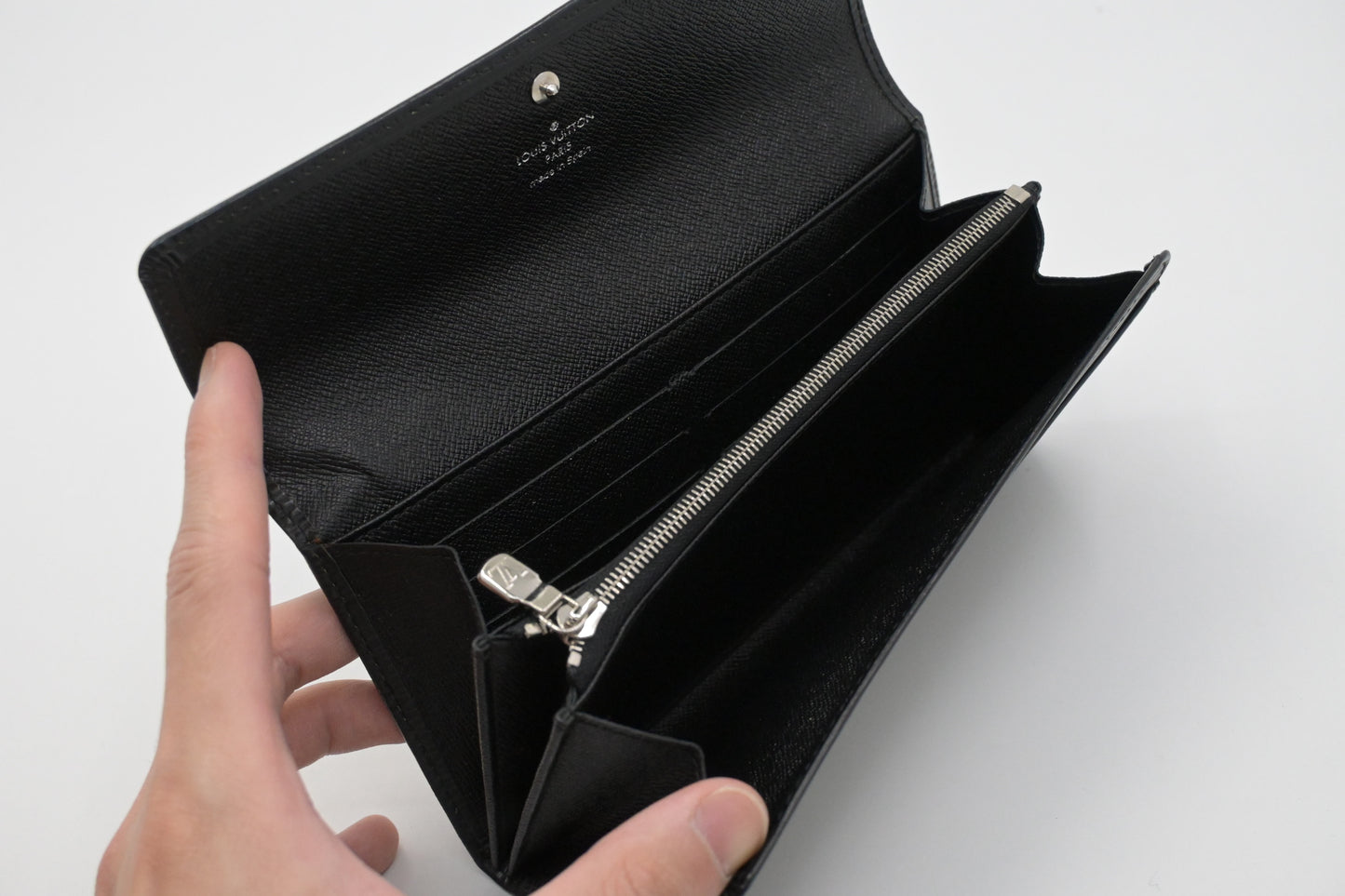 Louis Vuitton Sarah Wallet in Black Epi Leather