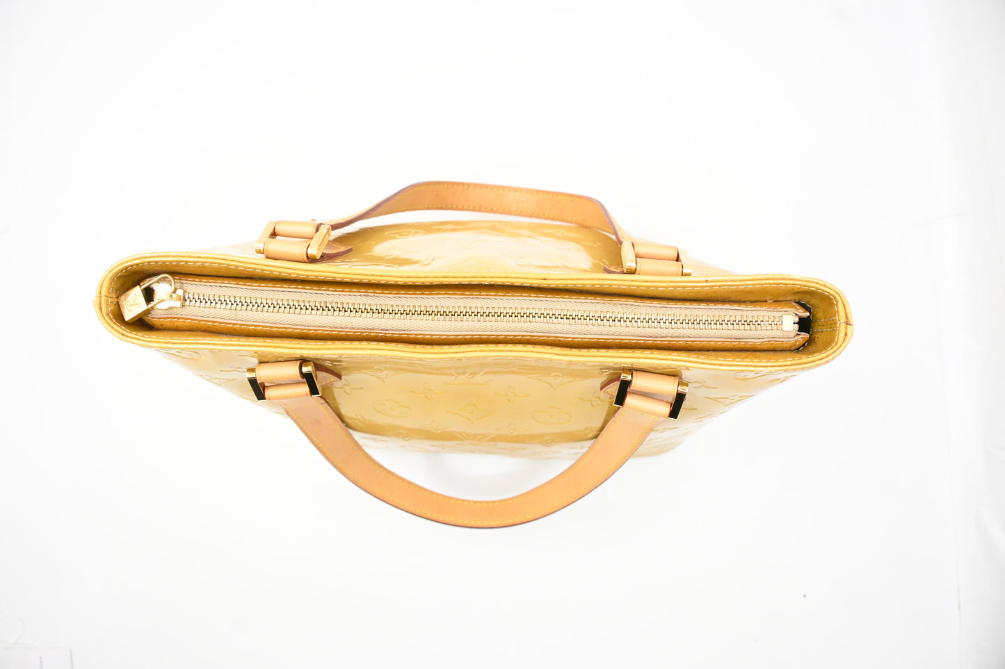 Louis Vuitton Houston in Yellow Vernis Leather