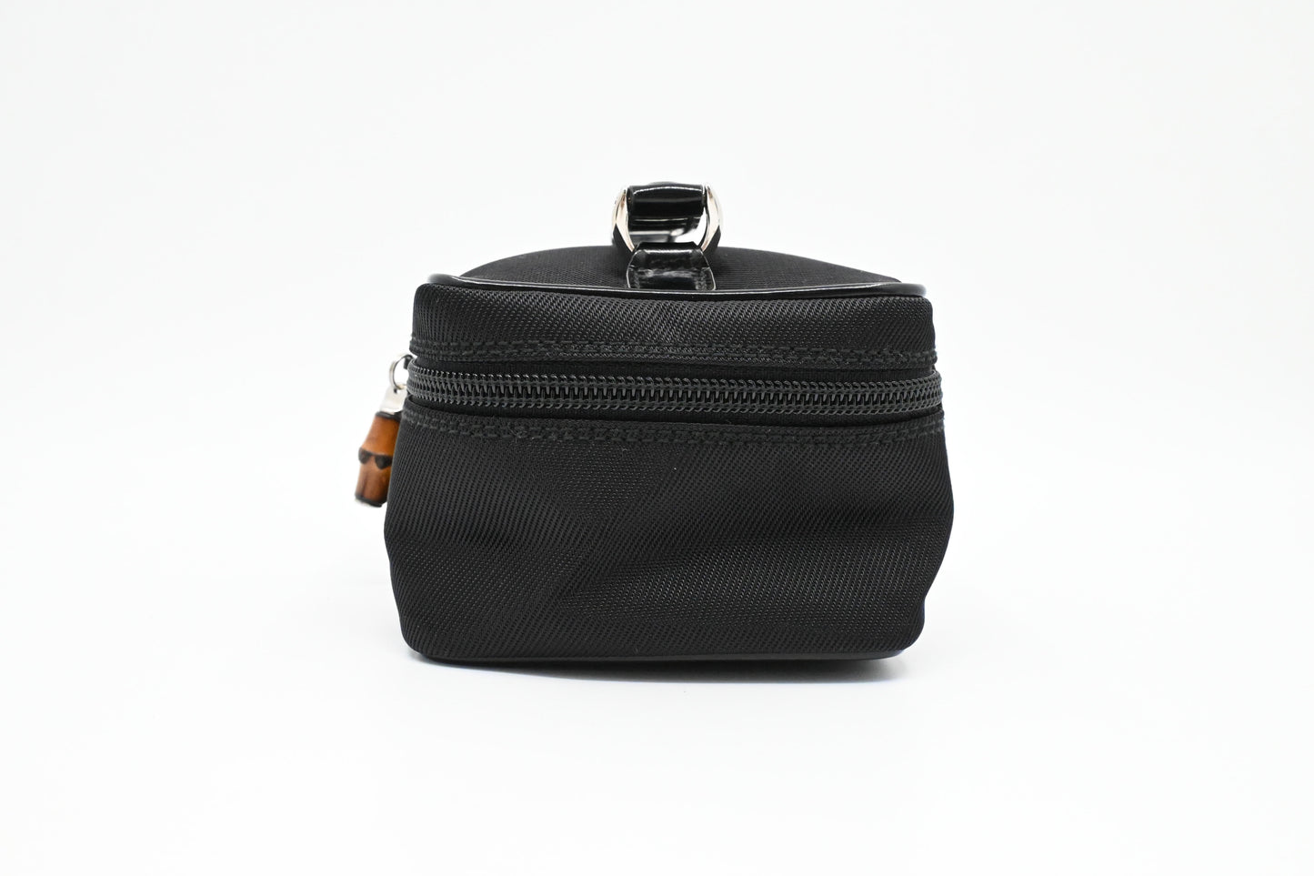 Gucci Vanity Case in Black Canvas and Leather