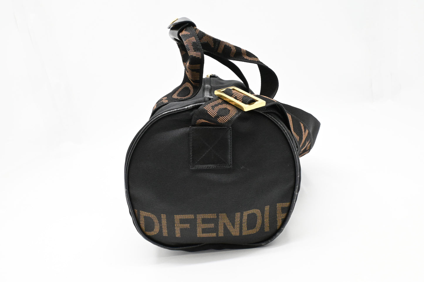 Fendi 2way Boston Bag in Black Canvas